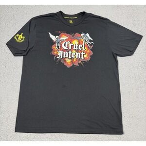 Zero Foxtrot Shirt Mens 2XL Black Cruel Intent Skull Graphic Afterlife Club Tee